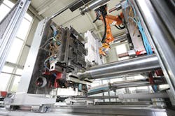 Ettlinger's unique molding machines target parts with high shot weights, such as pallets. Ettlinger's unique molding machines target parts with high shot weights, such as pallets.