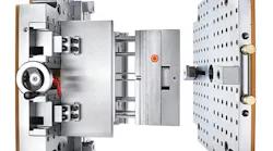 Hasco's Screw Memory A5805 is a data-collection device (the orange circle) installed in the mold to archive mold or part data.