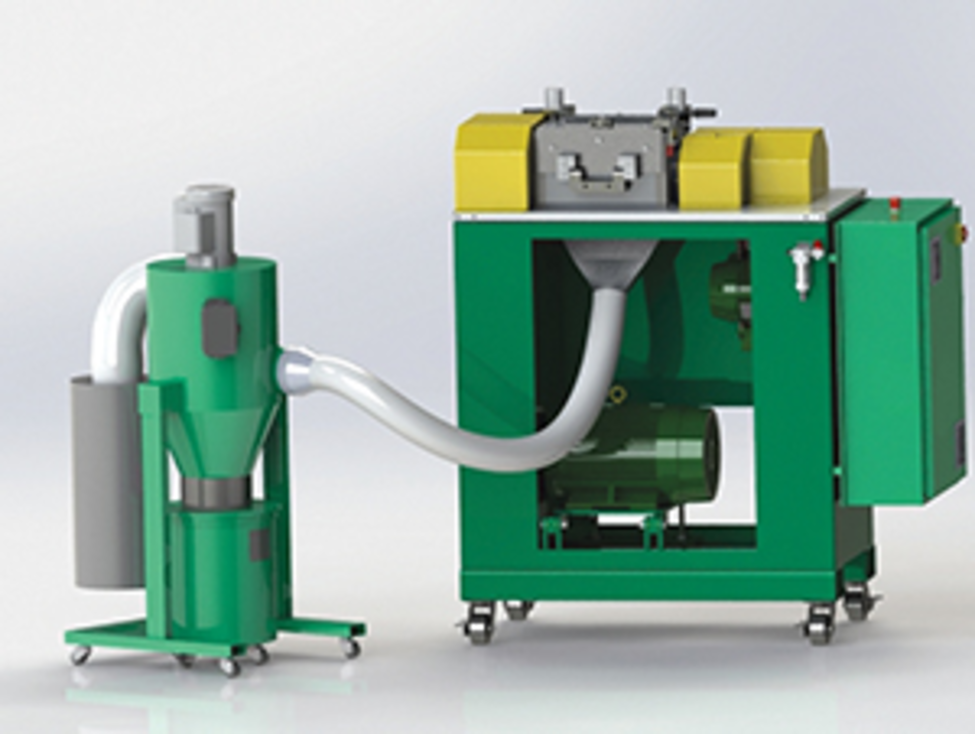 Bay Plastics Machinery's new vacuum-assisted pelletizer
