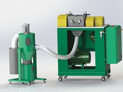 Bay Plastics Machinery's new vacuum-assisted pelletizer Bay Plastics Machinery's new vacuum-assisted pelletizer