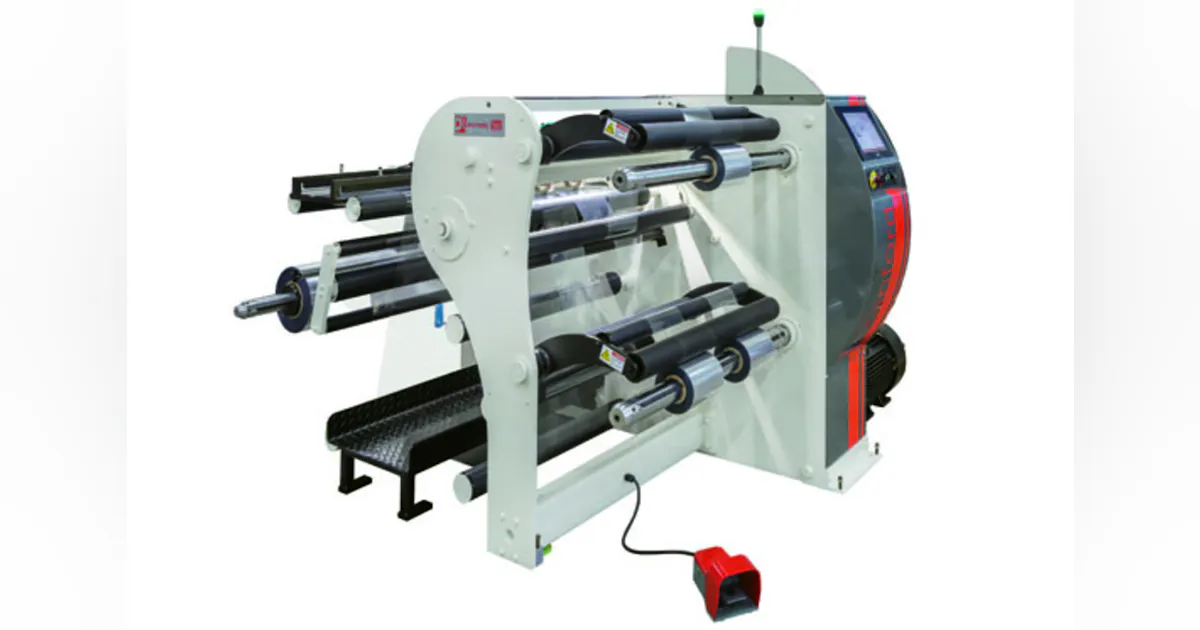 New rewinder features two shafts, touch screen | Plastics Machinery ...