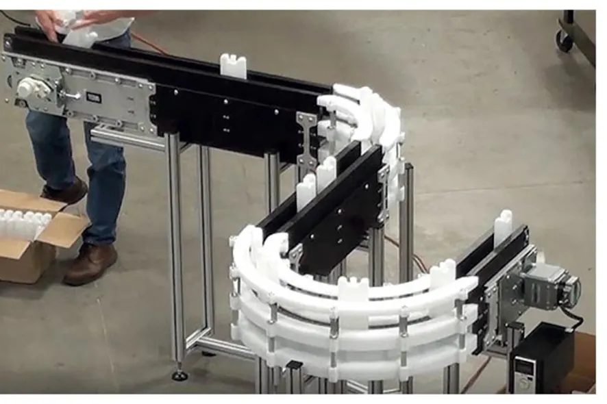 Dynamic's upgraded conveyor adapts to tight corners | Plastics ...