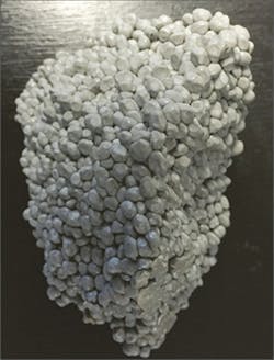 Poor temperature control can lead to the melting of the resin â producing the dreaded 'Texas pellet.'/Novatec Inc. Poor temperature control can lead to the melting of the resin â producing the dreaded 'Texas pellet.'/Novatec Inc.