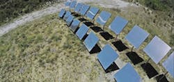 Heliostats -- special mirrors that move in concert with the sun, directing rays onto a mold -- power a solar rotational molding system. Heliostats -- special mirrors that move in concert with the sun, directing rays onto a mold -- power a solar rotational molding system.