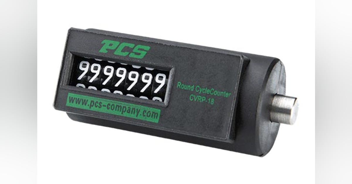 Durable PCS cycle counter has round shape | Plastics Machinery ...