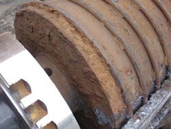 A process roll before cleaning .... A process roll before cleaning ....