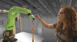 Fanuc's CR-7iA/L six-axis power- and force-limiting collaborative robot Fanuc's CR-7iA/L six-axis power- and force-limiting collaborative robot