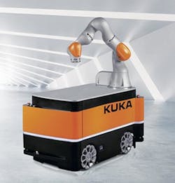 Kuka's KMR iiwa mobile seven-axis robot Kuka's KMR iiwa mobile seven-axis robot
