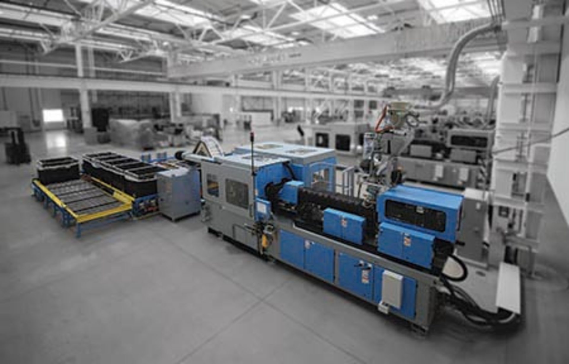 Athena Automation welcomes visitors to see its lights-out work cell.