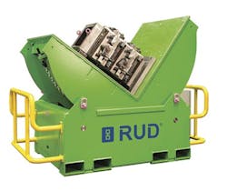 The Tecdos Tool Mover can be used to tilt and turn tooling weighing up to about 77 tons. The Tecdos Tool Mover can be used to tilt and turn tooling weighing up to about 77 tons.