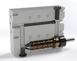 Robert Barr has developed a unique barrel-mounted low-shear, high-intensity Fluxion polymer mixer.