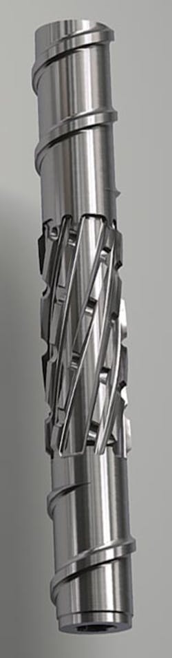 Reiloy's Eagle II mixing screw allows users to adjust up to four different variables within the mixing section of the screw. Reiloy's Eagle II mixing screw allows users to adjust up to four different variables within the mixing section of the screw.