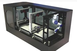 The Excel-series platform provides a parallel-gantry configuration supporting multiple simultaneous processes including additive and subtractive manufacturing. The Excel-series platform provides a parallel-gantry configuration supporting multiple simultaneous processes including additive and subtractive manufacturing.