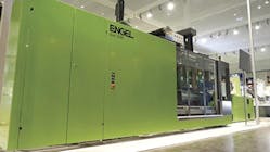 An Engel duo 5160/1000 injection molding machine demonstrates the DecoJect process.