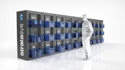 Stratasys' Continuous Build 3D Demonstrator is scalable, so new cells can be added as needed.