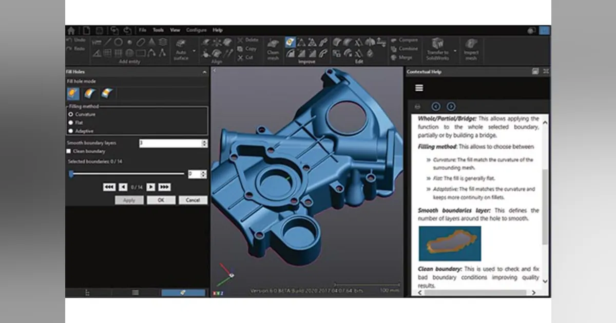 Creaform updates its inspection software | Plastics Machinery Manufacturing