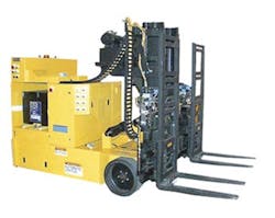 The SmartLoader AGV can deliver palletized loads. The SmartLoader AGV can deliver palletized loads.