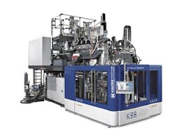 A KBB all-electric extrusion blow molding machine A KBB all-electric extrusion blow molding machine