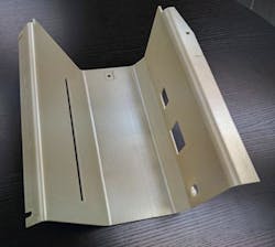 Additive manufacturing technologies increasingly are being used to produce parts for aircraft, such as this part for use with business-class headphones. Additive manufacturing technologies increasingly are being used to produce parts for aircraft, such as this part for use with business-class headphones.