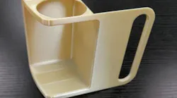 A restroom fixture made by Stratasys printers