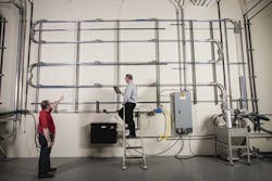 Conair's R-Pro variable-speed vacuum conveying system suspends pellets in high-velocity air to convey them to vacuum receivers on processing machines. Conair's R-Pro variable-speed vacuum conveying system suspends pellets in high-velocity air to convey them to vacuum receivers on processing machines.