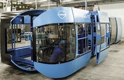 A Terekas stretch blow molding machine A Terekas stretch blow molding machine