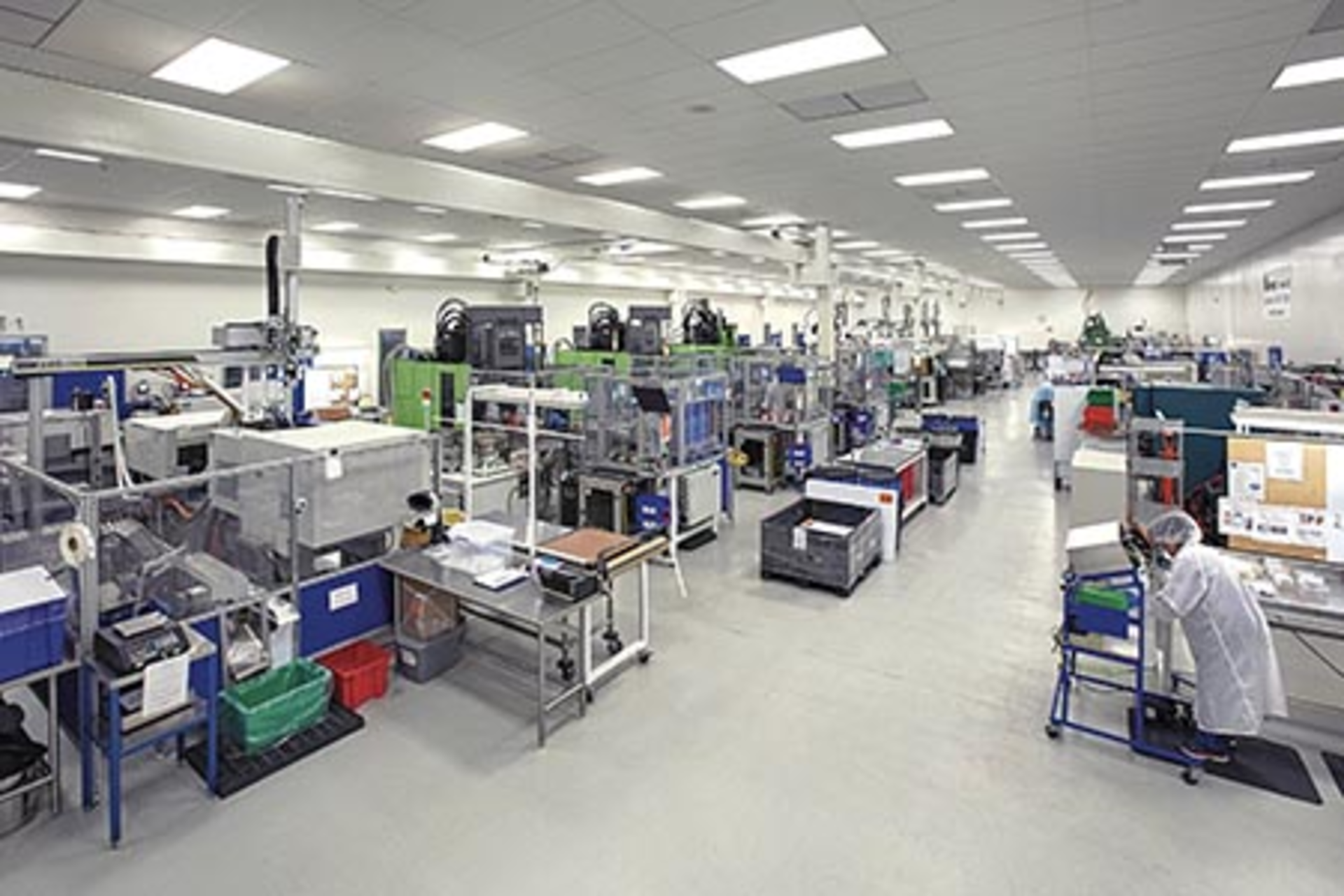 Evco operates an ISO 8 clean room at its state-of-the-art plant in DeForest, Wis.