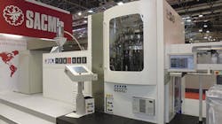 A Sacmi compression blow forming machine A Sacmi compression blow forming machine