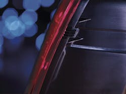 A taillight welded by a Branson GLX-3 high-speed laser welder A taillight welded by a Branson GLX-3 high-speed laser welder