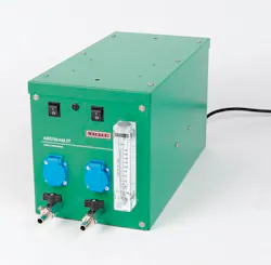 Leister's Airstream ST provides a constant supply of clean, dry air to the company's hand-held, manual welders. Leister's Airstream ST provides a constant supply of clean, dry air to the company's hand-held, manual welders.