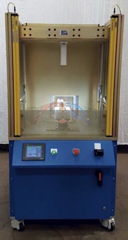 Emabond's OEM I welding machine is designed for parts as big as 25 inches by 15 inches by 33 inches. Emabond's OEM I welding machine is designed for parts as big as 25 inches by 15 inches by 33 inches.