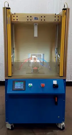 Emabond's OEM I welding machine is designed for parts as big as 25 inches by 15 inches by 33 inches. Emabond's OEM I welding machine is designed for parts as big as 25 inches by 15 inches by 33 inches.