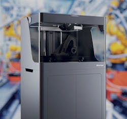 The X5 industrial-grade 3-D printer from Markforged is a cost-saving alternative to the company's top-of-the-line X7 printer. The X5 industrial-grade 3-D printer from Markforged is a cost-saving alternative to the company's top-of-the-line X7 printer.