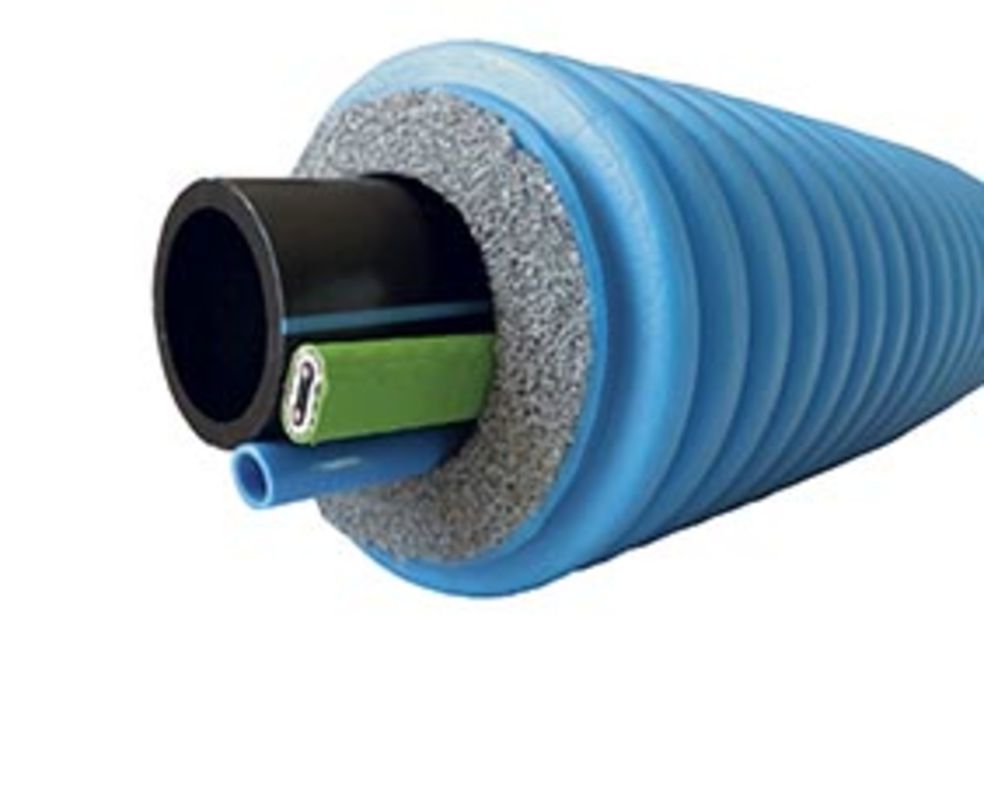 The corrugated jacket pipe can have an outer diameter ranging from 40mm to 160mm.