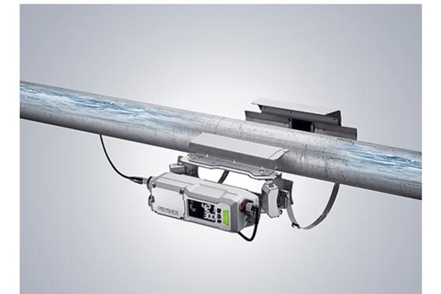 Keyence flow meter boasts clampon mounting Plastics Machinery