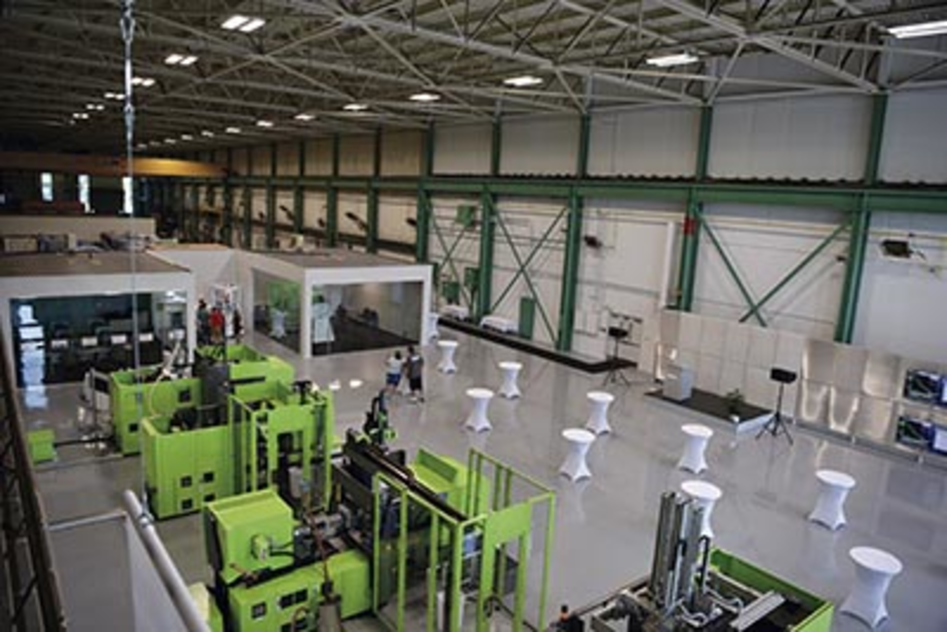 Engel's 12,000-square-foot tech center in York, Pa., has room for six Engel presses.