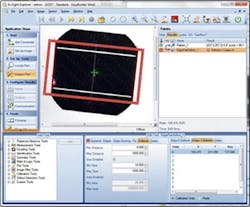 Cognex&apos;s In-Sight Explorer software for setting up and monitoring machine vision inspections