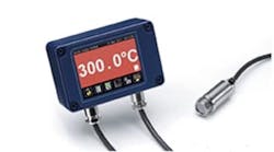 Process Sensors' PSC-SSS-PM infrared temperature sensors with the optional touch-screen display Process Sensors' PSC-SSS-PM infrared temperature sensors with the optional touch-screen display