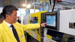 Monitoring software called AI Backflow provides wear status of the check ring in Fanuc injection molding machines.