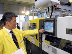 Monitoring software called AI Backflow provides wear status of the check ring in Fanuc injection molding machines. Monitoring software called AI Backflow provides wear status of the check ring in Fanuc injection molding machines.