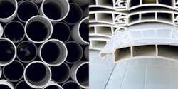 Reschcor's specialty pipe, left, and extrusion profiles, right Reschcor's specialty pipe, left, and extrusion profiles, right