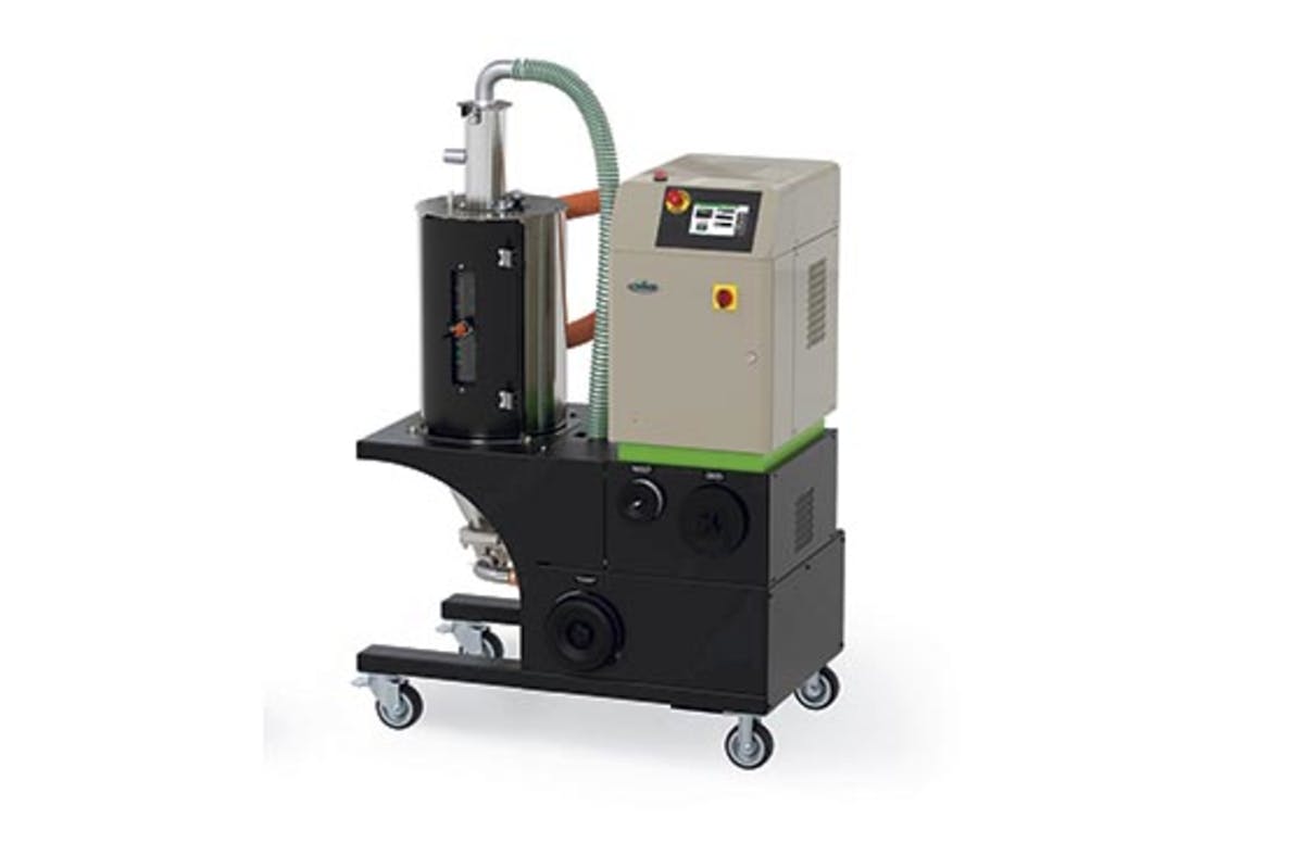 Conair dryer offers aftercooling option Plastics Machinery & Manufacturing