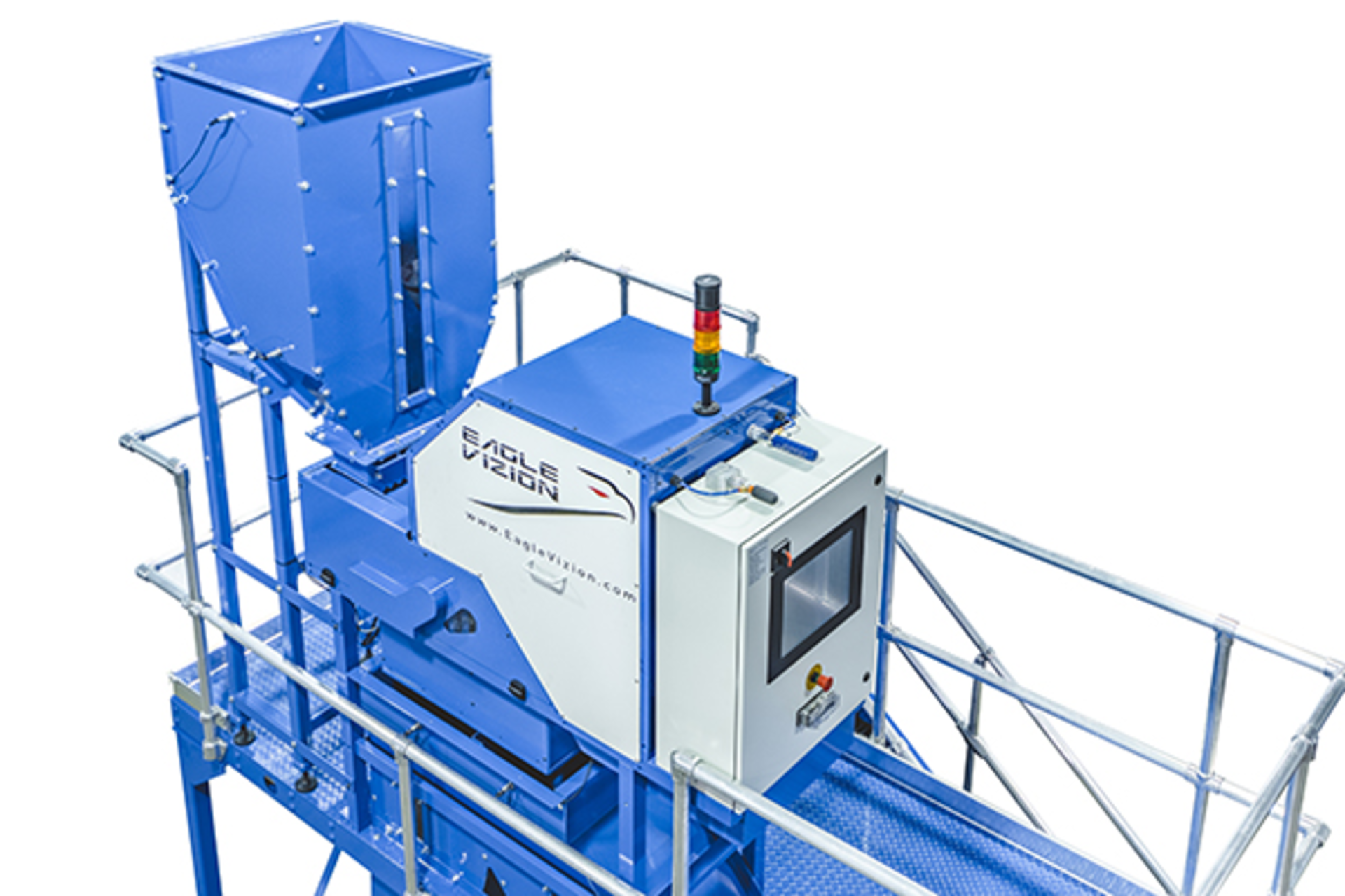 Eagle Vizion&acirc;&euro;&trade;s Flake Analyzer can analyze particles as small as 0.2mm in diameter at a speed of up to 44 pounds per hour./Eagle Vizion