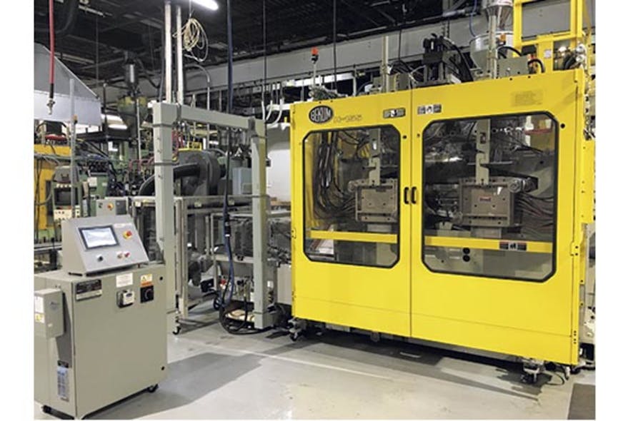 Takeaway unit gains faster cycle times Plastics Machinery