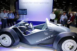 The Strati, a 3-D printed car/NPE2018 photo