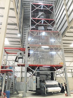 Jinming's five-layer dual-bubble blown film line/Jinming Machinery Co. Ltd. Jinming's five-layer dual-bubble blown film line/Jinming Machinery Co. Ltd.