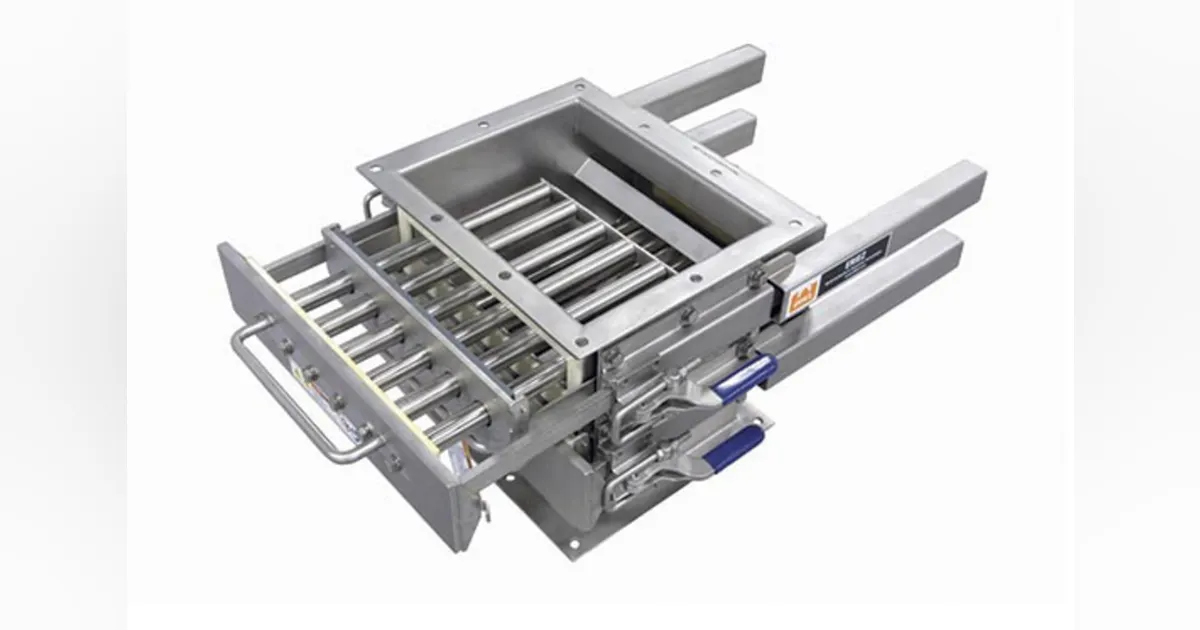 Grate Fill In Grate-style magnet screens out contamination | Plastics Machinery ...