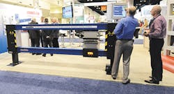 Mahlo's WebPro-XS-II O-frame scanner has a maximum web width of about 6.5 feet. /PMM Mahlo's WebPro-XS-II O-frame scanner has a maximum web width of about 6.5 feet. /PMM