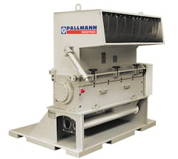 A 25-series granulator, Model 100, from Pallmann/Pallmann Industries Inc. A 25-series granulator, Model 100, from Pallmann/Pallmann Industries Inc.