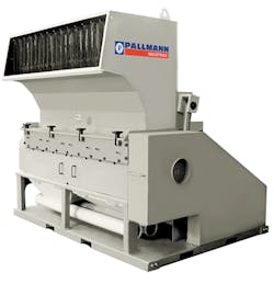 The PP 40-series granulator, Model 150/Pallmann Industries Inc. The PP 40-series granulator, Model 150/Pallmann Industries Inc.